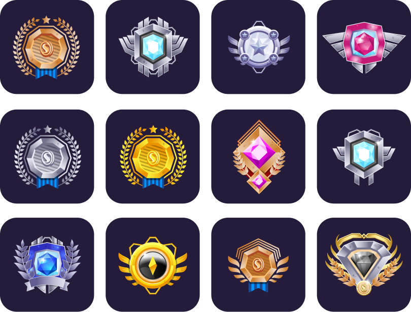 Spinbet-badges